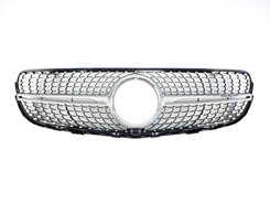Грати радіатора Silver Diamond на Mercedes-Benz GLC-Class X253 2015-2019 року
