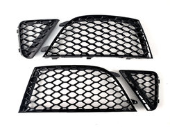 Решітка в бампер Full Black (RS бампер комплект V1) на AUDI A4 B8 2007-2011 року