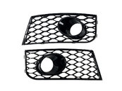 Решітка в бампер Full Black (RS бампер під дистроник) на AUDI A3 8V 2012-2016 року