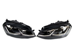 Передні фари (Full Led стиль VW Golf 7 2017+) на Volkswagen Golf VII 2012-2017 року
