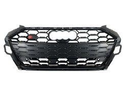 Решітка радіатора Full Black ( Gloss / Matte ) ( в стилі S4 ) на AUDI A4 B9 2019-2023 року