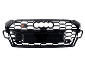 Решітка радіатора Full Black (Gloss) (в стилі S5) на AUDI A5 B9 2020-2023 року