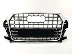 Решітка радіатора Silver Black ( в стилі SQ3 ) на AUDI Q3 8U 2014-2018 року