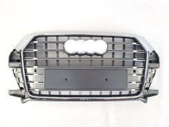 Решітка радіатора Silver Chrome ( в стилі SQ3 ) на AUDI Q3 8U 2014-2018 року