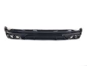 Дифузор (заднього бампера) Full Black/Black Pipe (в стилі SQ5) на AUDI Q5 80A 2016-2020 року