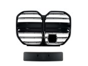 Низдрый Черный глянец (Двойные M-Look) под дистроник на BMW 4 Series G26 2020-2024 года