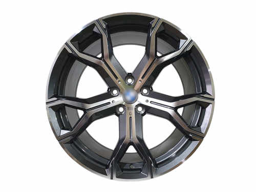R21 Gray + Chrome (різноширокі) Диски на BMW X5 F15 2013-2018 року