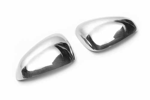 Накладки на дзеркала Seat Leon 2005-2012, нержавіюча сталь, Carmos (2 шт)
