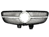 Грати радіатора Silver Normal Diamond на Mercedes-Benz V-Class W447 2019-2023 року