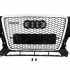 Передня решітка RSQ-Style Audi Q5 2008-2012, чорна з хромом, GT Tuning — фото 1
