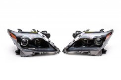 Передние фары 2012-2016 под ксеноновую/LED лампу Lexus LX570/450d 2008-2022, Supercharger, 1234 Upgrade (2 шт)