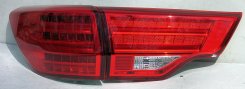 Задні ліхтарі LED для Toyota Highlander XU50 2014+ BMW стиль (червоні)
