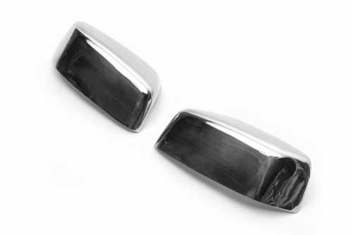 Накладки на дзеркала Jeep Cherokee/Liberty KK 2007-2013, нержавіюча сталь, Carmos (2 шт)