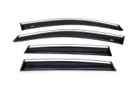 Вітровики Honda CR-V 2012-2016, з хромованим молдингом, HIC (4 шт)