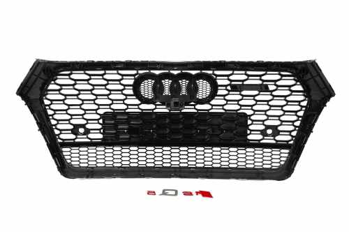 Передняя решетка RSQ-Style Audi Q5 2017-2020, черная, GT Tuning