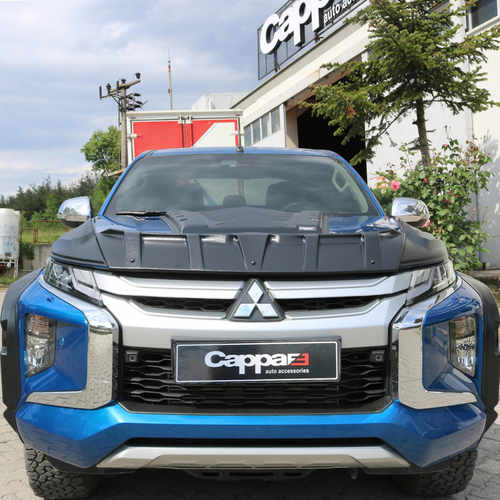 Комплект накладок на капот DRAGON (3 шт) для Mitsubishi L200 2019-2025