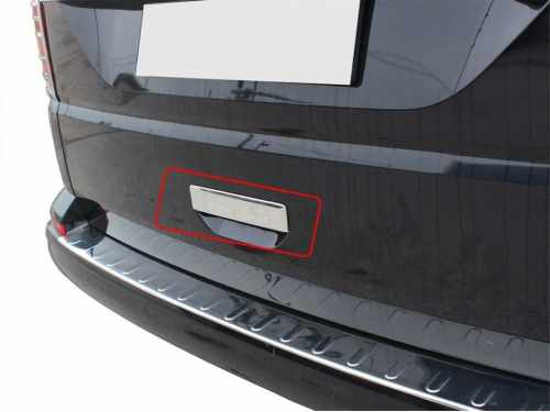 Накладка на ручку задніх дверей Volkswagen T6 2015-2024, нержавіюча сталь, Carmos