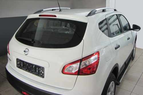 Рейлінги Nissan Qashqai 2007-2014, хромовані, металеві ніжки, DDU (2 шт)