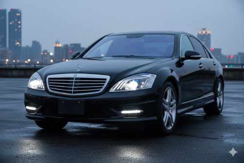 Фары рестайлинг Mercedes S-class W221 2005-2013, дизайн Maybach X222, GBT