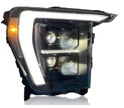 Передние фары Full LED черные CP для Ford F150 Mk14 2021+