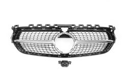 Передняя решетка Diamond Silver (для Base) Mercedes B-class W247 2019+, Cixtai