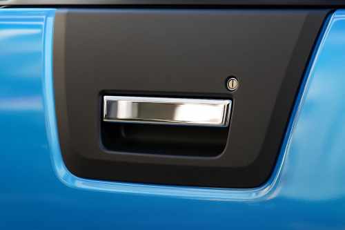 Накладка на ручку багажника Nissan Navara 2006-2015, нержавіюча сталь, Carmos