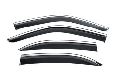 Вітровики Mercedes E-class W210 1995-2002, з хромованим молдингом, Niken Luxury (4 шт)