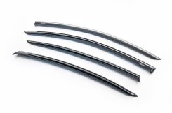 Вітровики Volkswagen Passat B6/B7 2006-2015, седан, EU, з хромованим молдингом, Niken (4 шт)