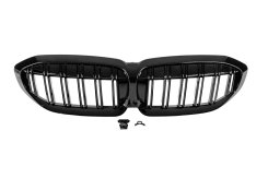 Решетки M-Look V2 (Черный Глянец) Без места под камеру BMW 3 серия G20/G21 2018-2022, GBT