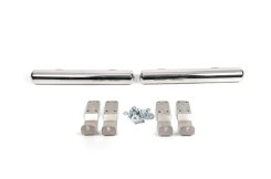 Бокові труби за заднім колесом Mercedes Sprinter W901/902/903/904/905 1995-2006 / Volkswagen LT, довга база, нержавіюча сталь, CAN (2 шт)