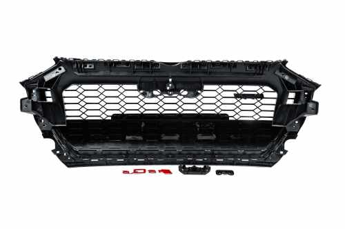 Передняя решетка RSQ-Style Audi Q5 2020-2025, черная, GT Tuning