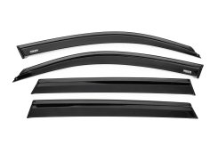Ветровики BMW X5 G05 2019-2026, с чёрным молдингом, Niken Luxury (4 шт)
