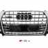 Передня решітка RSQ-Style Audi Q3 2015-2019, чорна з хромом, GT Tuning — фото 1