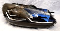 Передні фари чорні стиль Golf 7.5 FULL LED 1 линза RSU для Volkswagen Golf 6 2009-2012