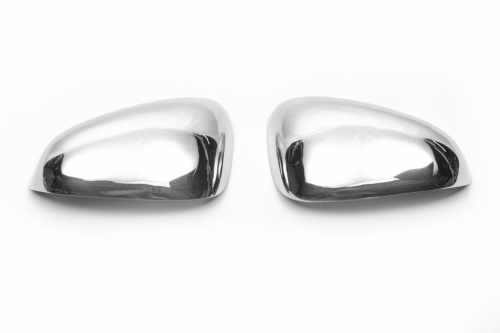 Накладки на дзеркала Seat Leon 2005-2012, нержавіюча сталь, Carmos (2 шт)