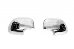 Накладки на дзеркала Dacia Duster 2008-2018 / Renault Duster 2008-2017 / Dokker 2013-2022 та ін., хромований ABS-пластик, Carmos (2 шт)