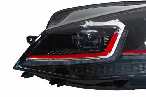 Передние фары Red Volkswagen Golf 7/E-Golf 5G 2017-2020, GBT (2 шт)