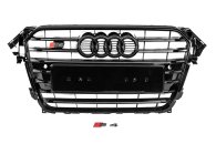 Передняя Черная решетка S-Style Audi A4 B8 2012-2015, GT Tuning