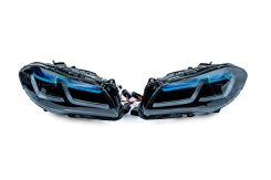 Передние фары Full LED G30 Laser в стиле LCI BMW 5 серия F10/F11 2013-2016, GBT (2 шт)