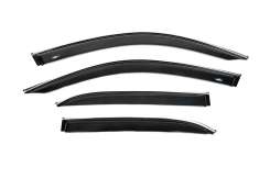 Вітровики Mercedes GLE W167 2018+, з хромованим молдингом, HIC (4 шт)