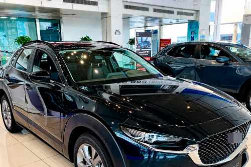 Рейлінги Mazda CX-30 2019+, чорні, оригінальний дизайн, Cixtai (2 шт)