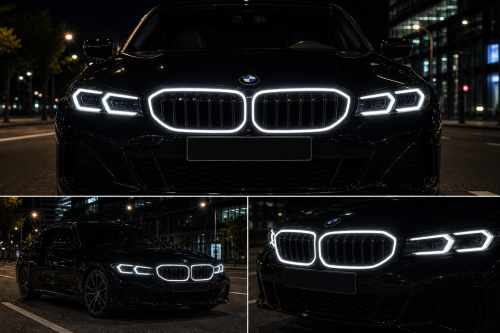 Ніздрі M-Look LED (чорний глянець) BMW 3 серія G20/G21 2022+, GBT