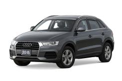 Вітровики Audi Q3 2011-2019, з хромованим молдингом, Niken Luxury (4 шт)