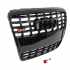 Передняя решётка S-style Audi A6 C6 2004-2011, чёрная, GT Tuning — фото 3