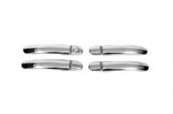 Накладки на ручки дверей Volkswagen EOS 2011-2016 / Polo 2010-2017 / Tiguan 2007-2016 и др., нержавеющая сталь, Carmos (2 шт)