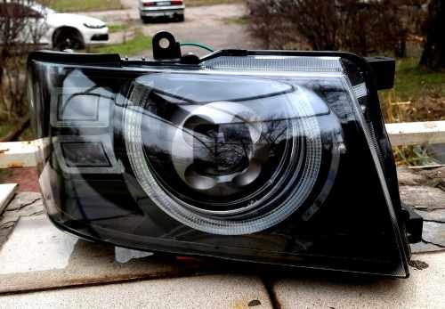 Передні фари FULL LED стиль Defender для Nissan Patrol Y61 2005+