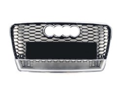 Решетка радиатора Chrome Black (в стиле RS7 quattro) на AUDI A7 4G 2010-2014 года