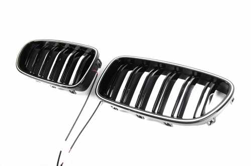 Ніздрі M-Look LED (чорний глянець) BMW 5 серія F10/F11 2010-2016, GBT