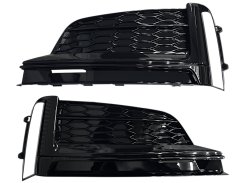 Грати в бампер Audi A5 B9 2015–2019р в стиле S-Line Full Black