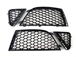Решетка в бампер Full Black (RS бампер комплект V1) для AUDI A4 B8 2007–2011